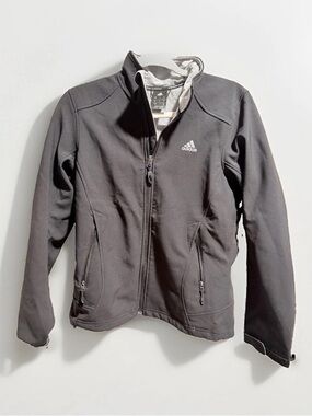 Adidas Outdoor Women’s Black Softshell Full Zip Jacket Size Small S